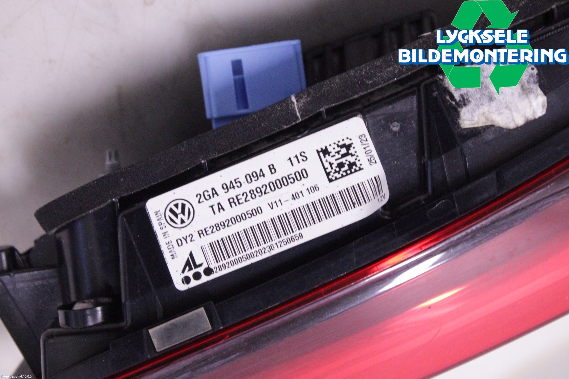 Volkswagen VW T-ROC 18- Bakljus Lucka Hö