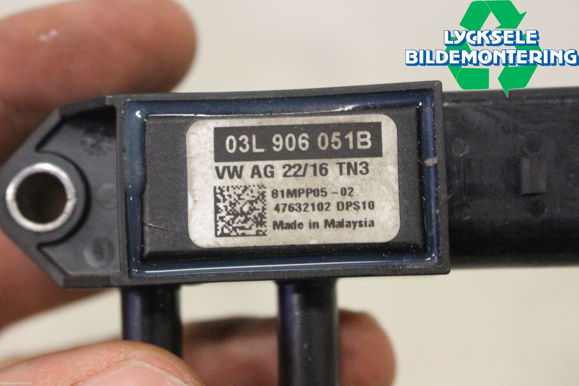 Volkswagen VW SHARAN 11- Givare Temp-Tryck Avgas