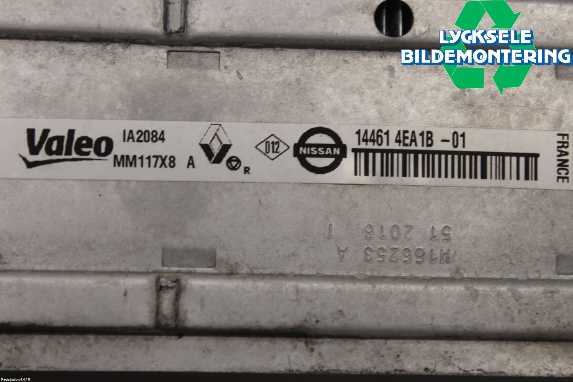 Renault MEGANE IV 16-23 Laddluft-Intercooler Kyl