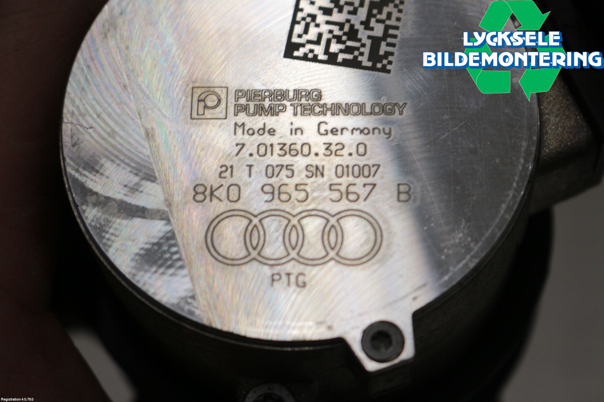 Audi A6 F2/C8 19- Värme Cirkulationspump