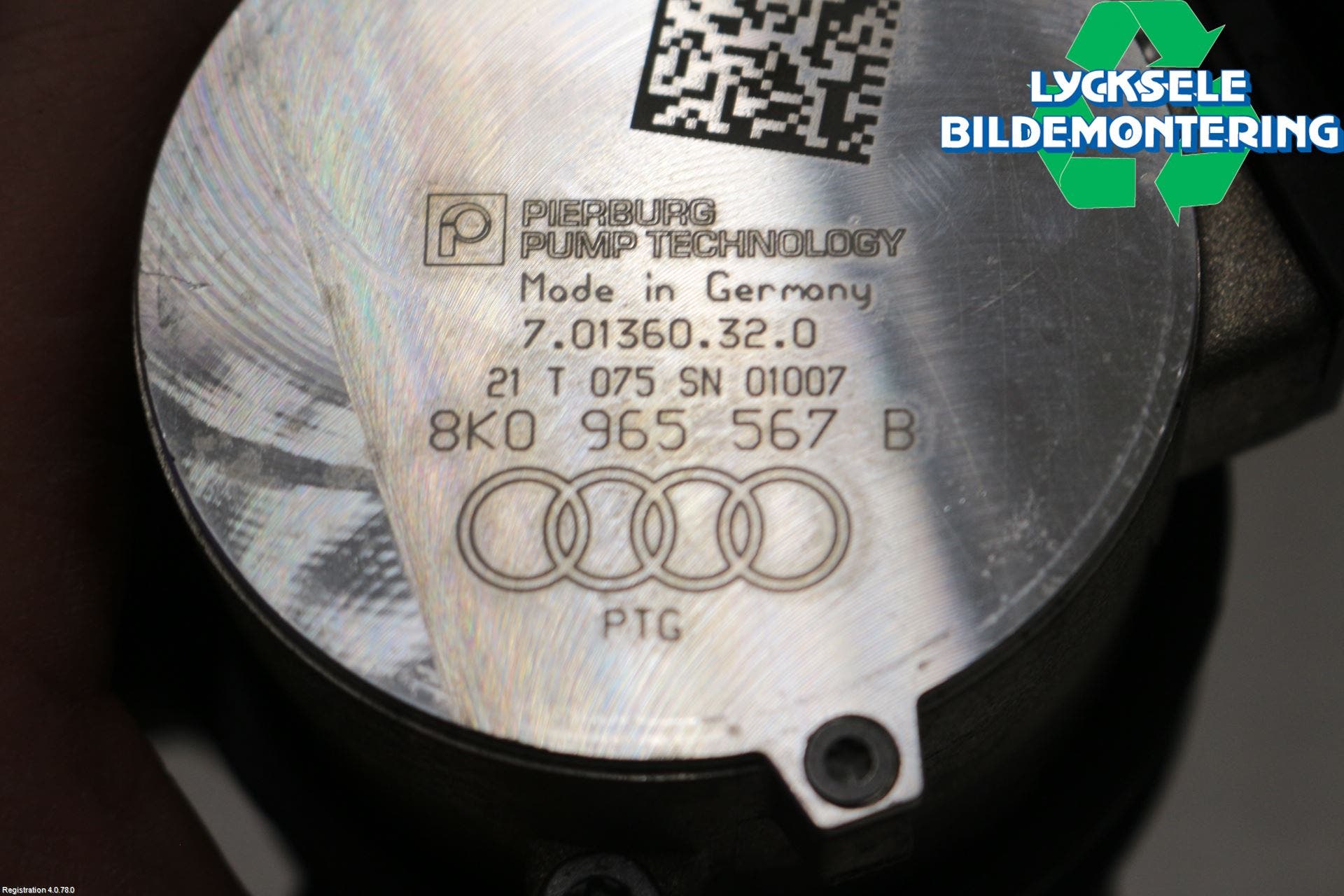 Audi A6 F2/C8 19- Värme Cirkulationspump