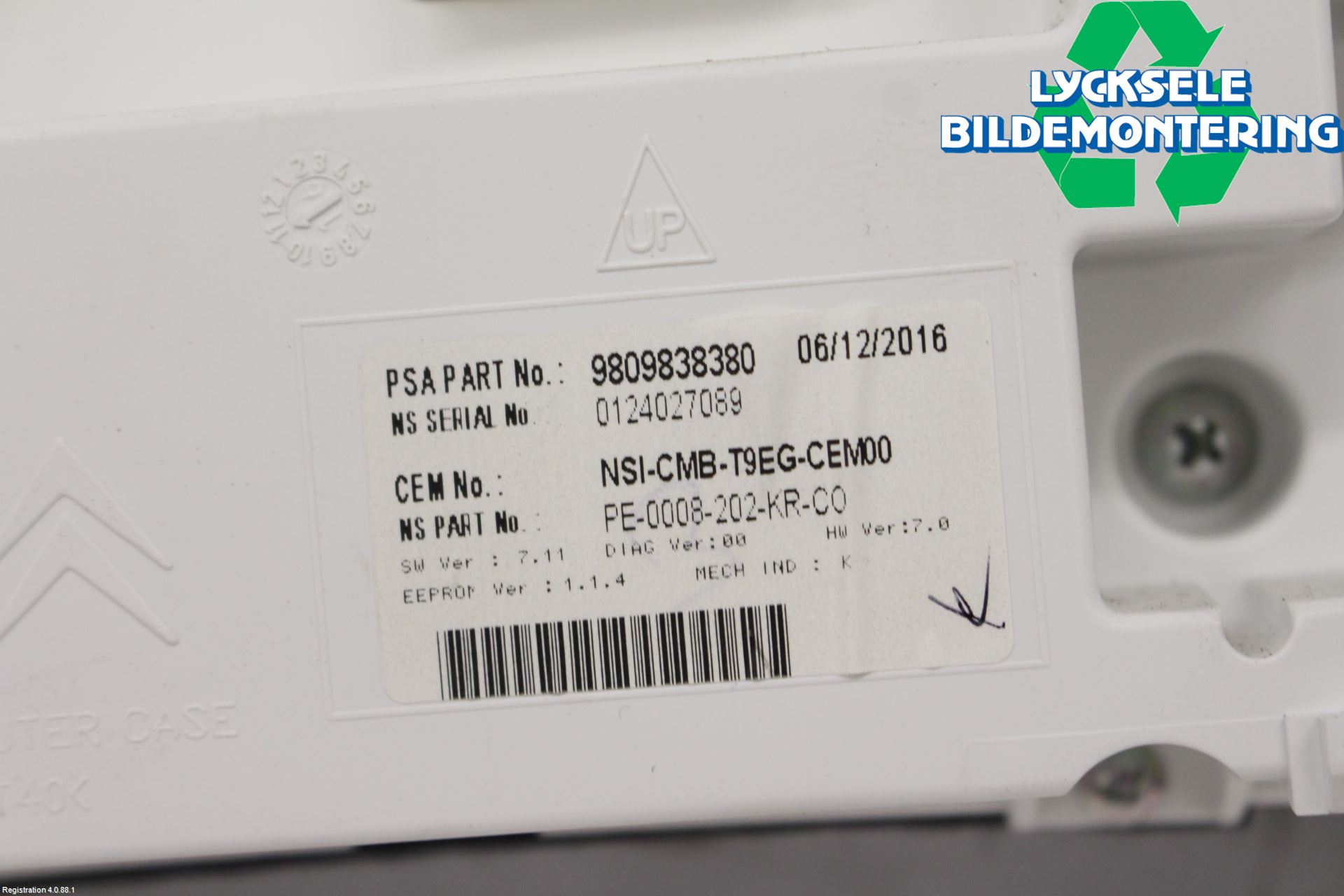 Peugeot 308 14-21 Instrument Komb