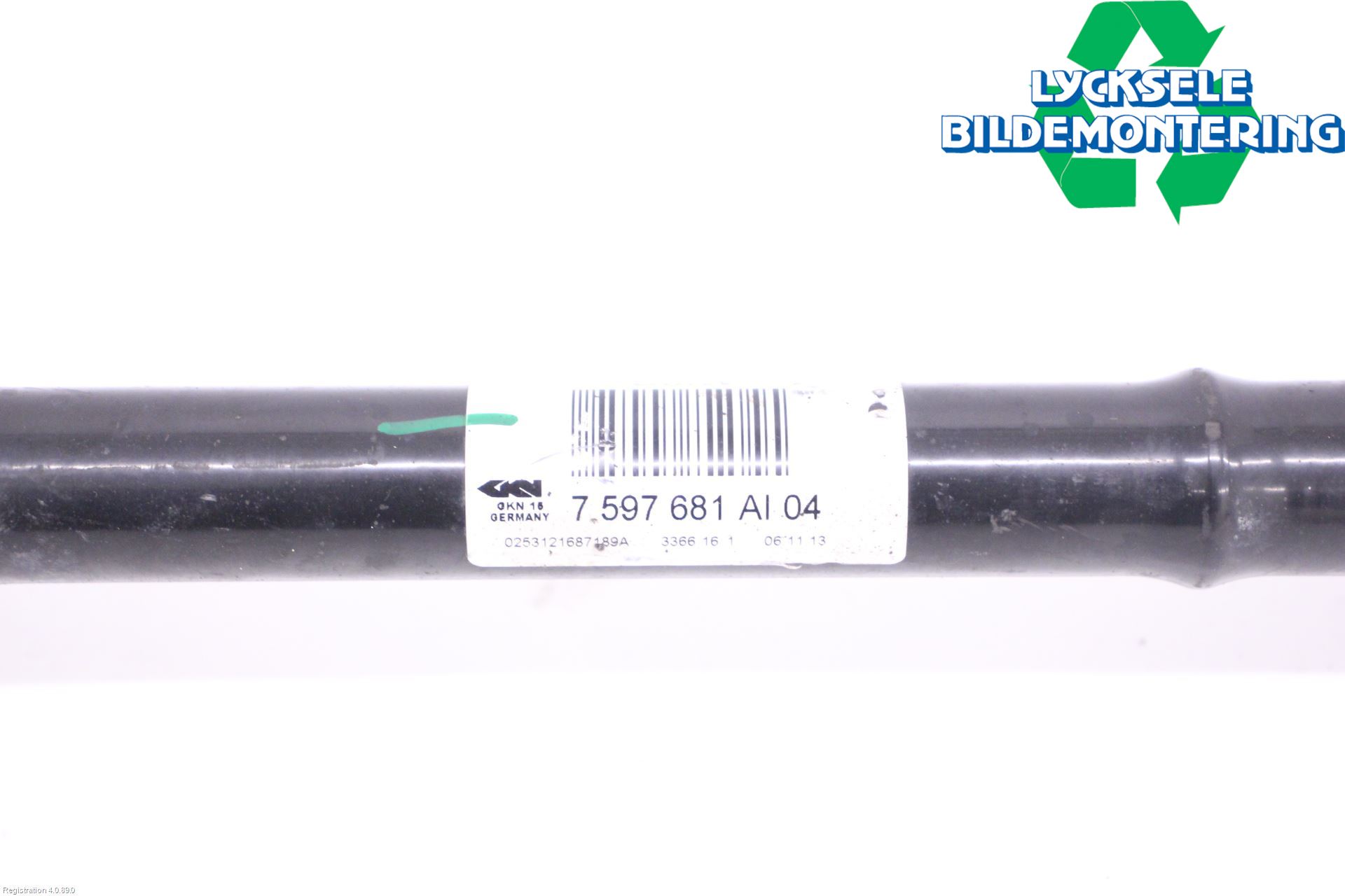 BMW 3 GT F34 13-19 Drivaxel Bak Vänster