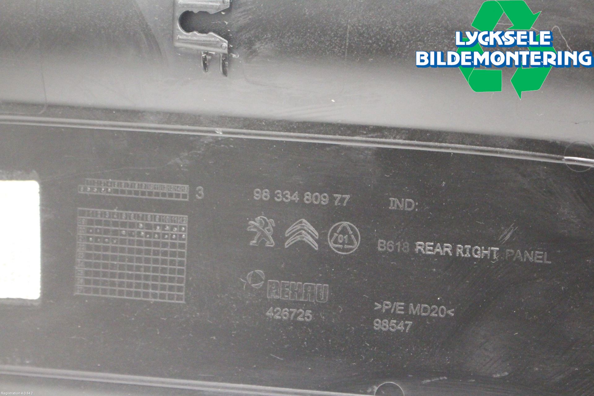 Citroen COTROEN C3 17-24 Dörr Dekorlist Bak Hö