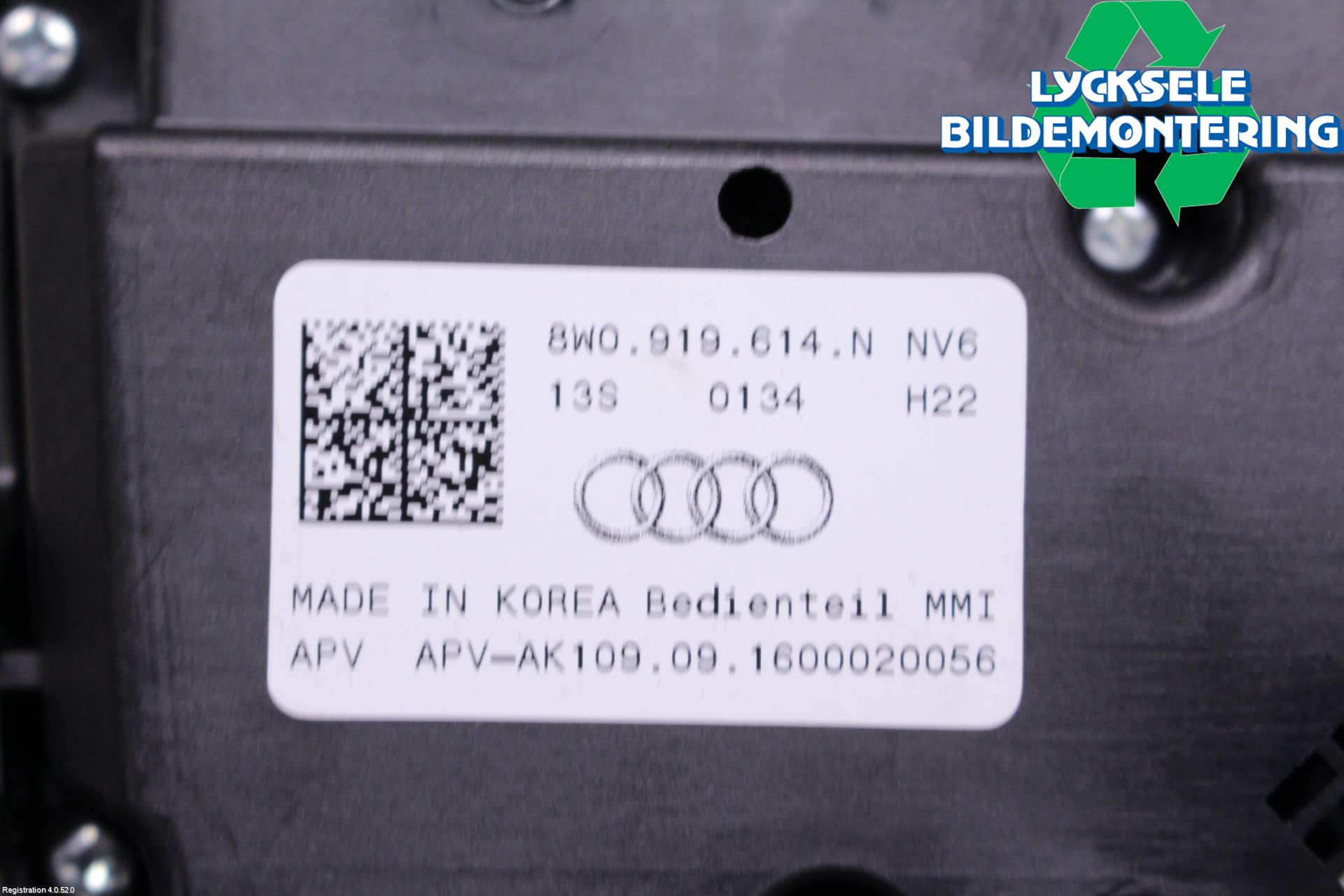 Audi A4/S4 B9 16-19 Strömställare Multifunktion