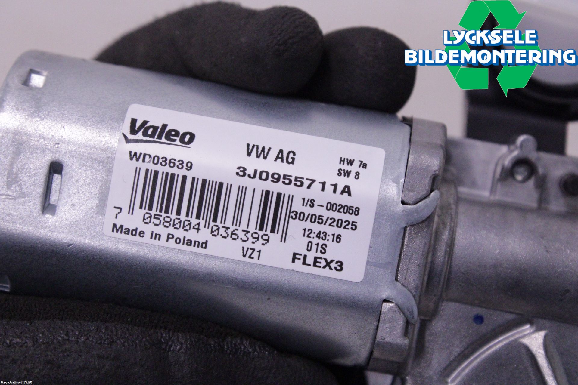 Volkswagen VW PASSAT 24- Torkarmotor Baklucka
