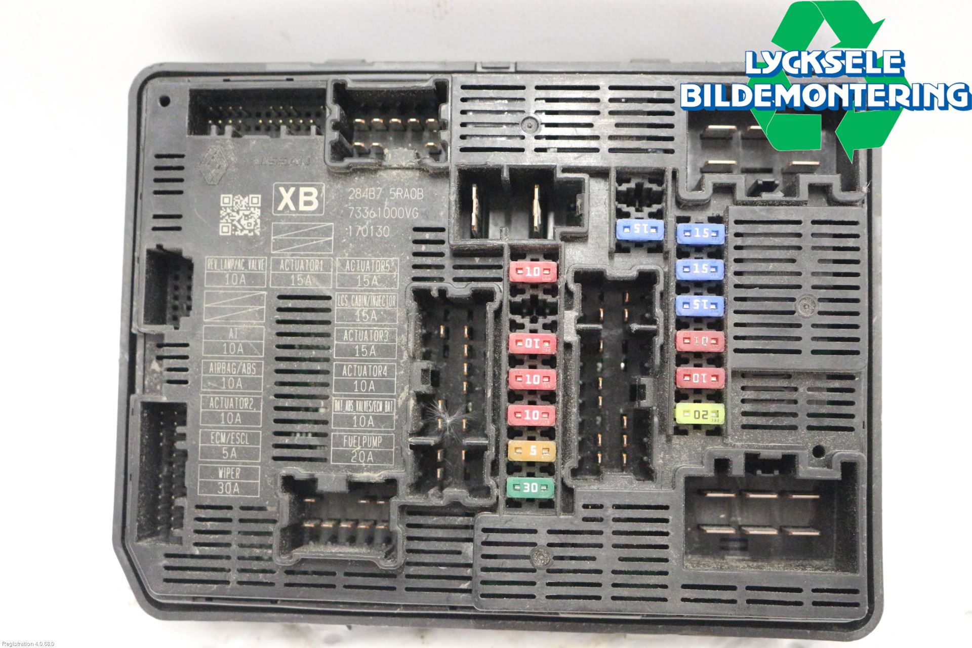 Nissan MICRA 17- Säkringsdosa-Elcentral