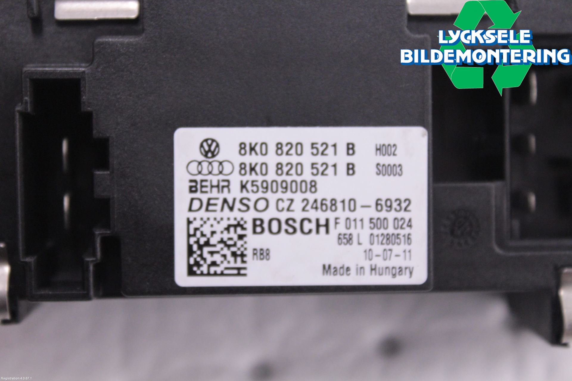 Audi A4/S4 08-11 Värmefläktsmotstånd