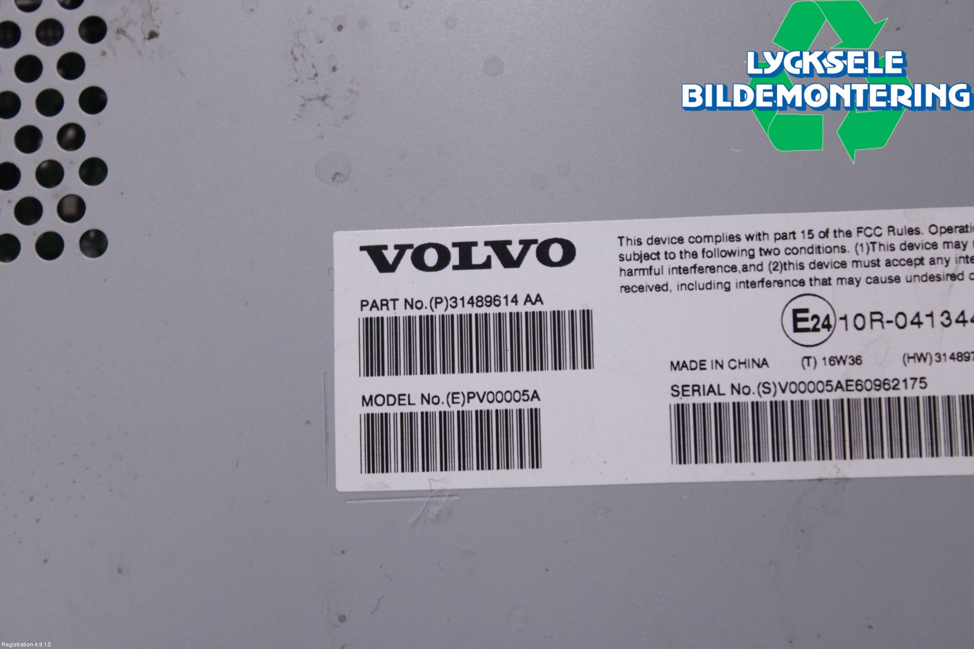 Volvo V90 17->> Radio-Stereo Förstärkare