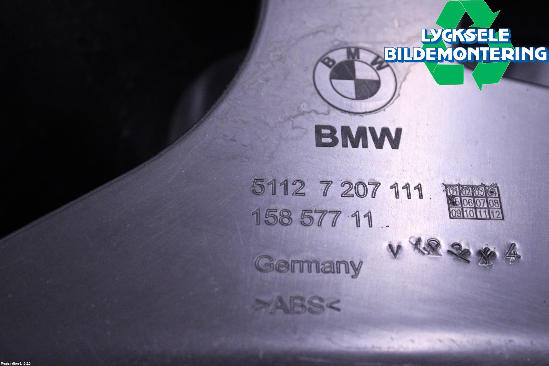 BMW 5 F10/F11/F18 09-17 Stötfångarfäste Bak Vä