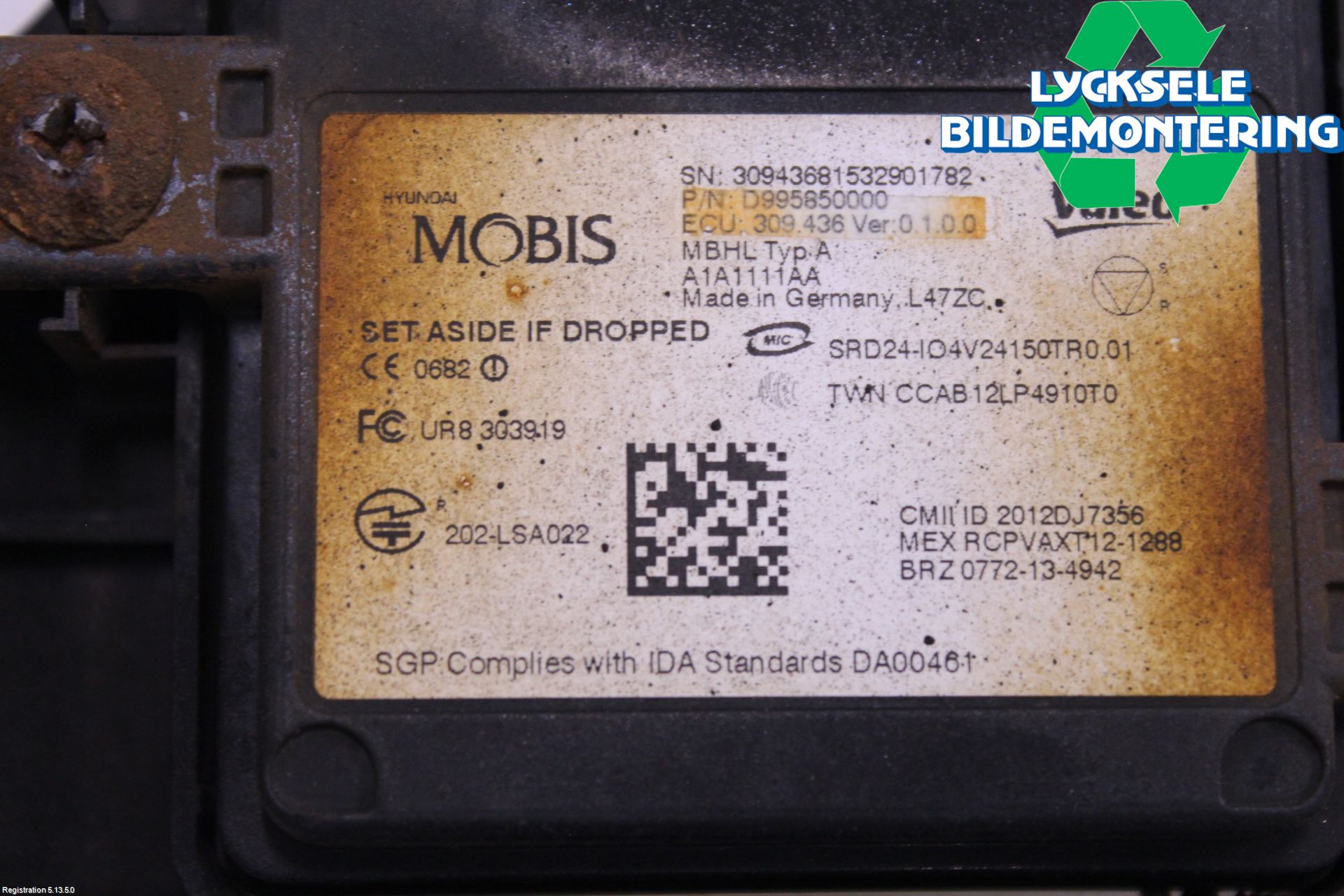Kia OPTIMA 16-20 Sensor Aktivt Kollisionsskydd