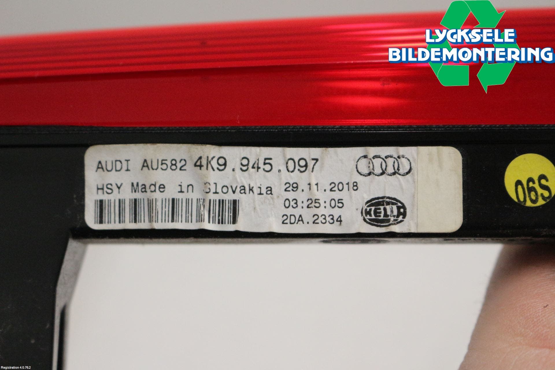 Audi A6 F2/C8 19- Bromsljus Bakruta