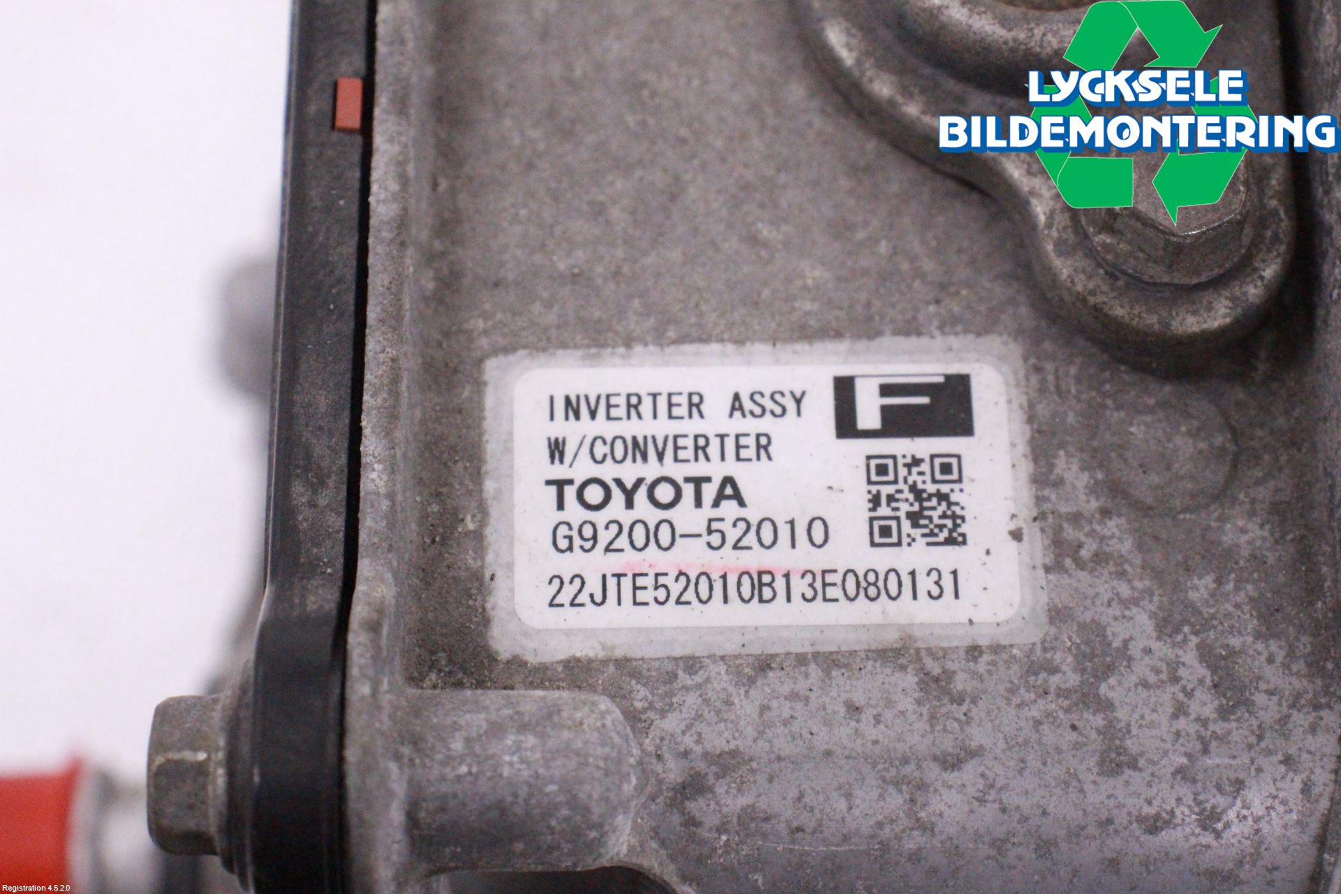 Toyota YARIS XP130 12-14 Inverter Hybrid