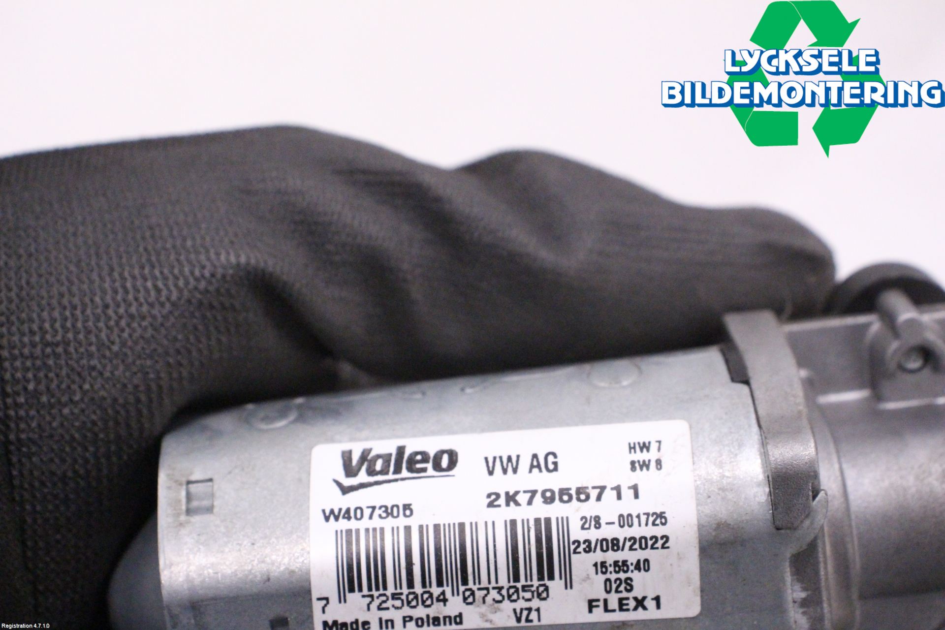 Volkswagen VW CADDY 21- Torkarmotor Baklucka