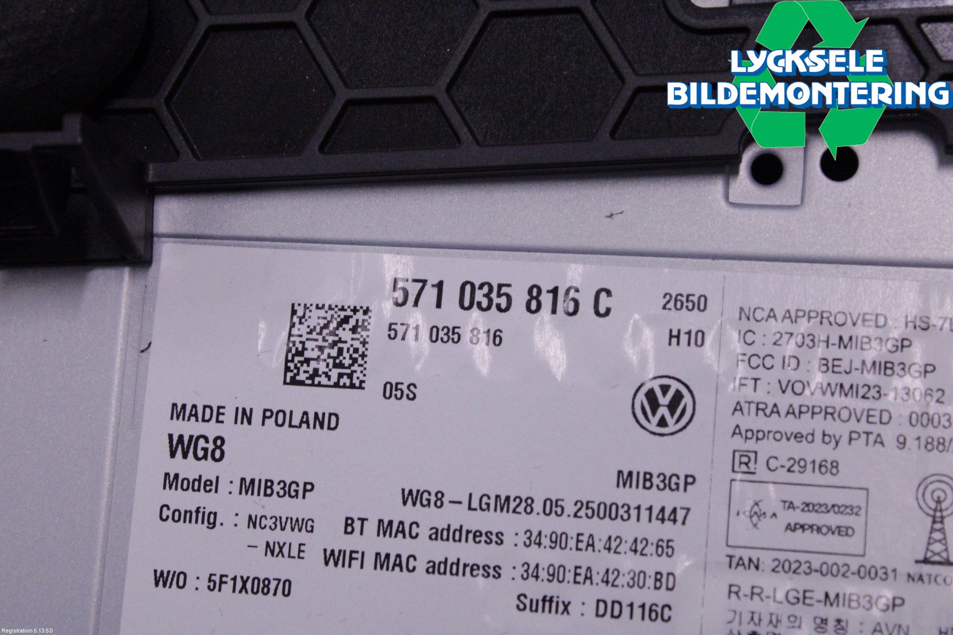 Volkswagen VW PASSAT 24- Cd Radio - Multimediapanel