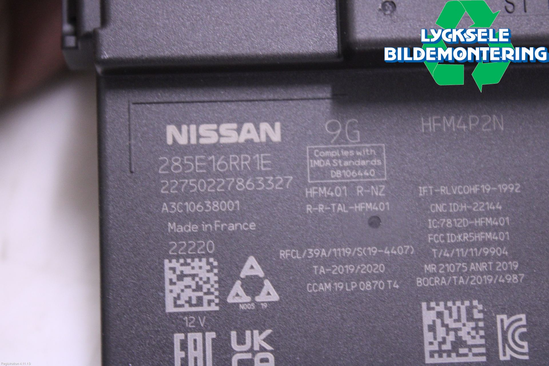 Nissan QASHQAI 21- Styrenhet Övrigt