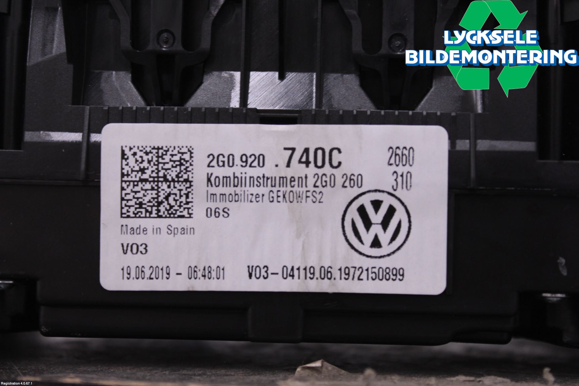 Volkswagen VW T-CROSS 19- Instrument Komb