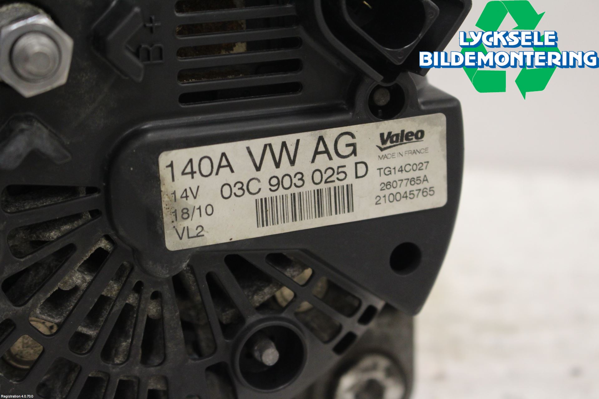 Volkswagen VW TOURAN 03-10 Generator