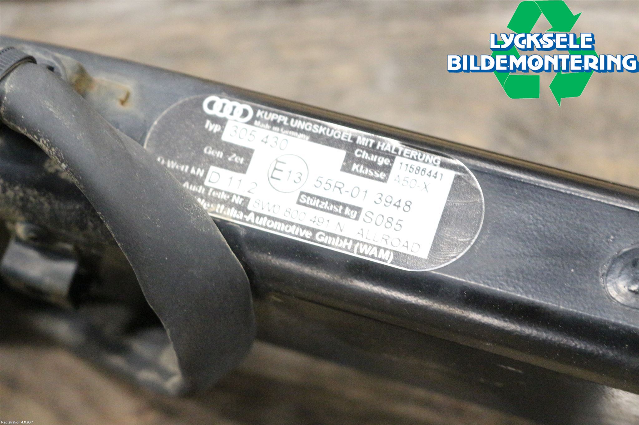 Audi A4/S4 B9 16-19 Dragkrok