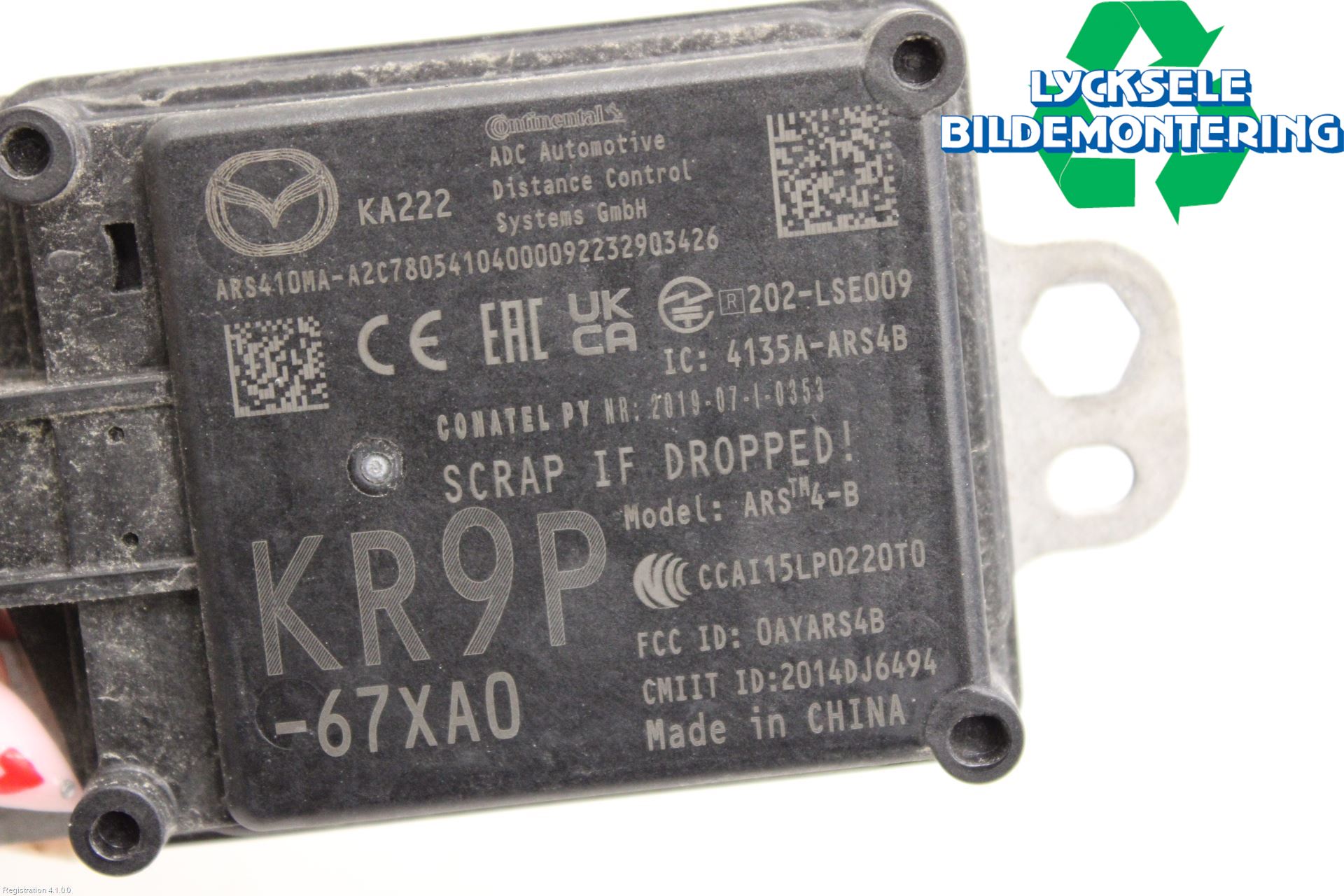 Mazda CX-60 22- Sensor Aktivt Kollisionsskydd