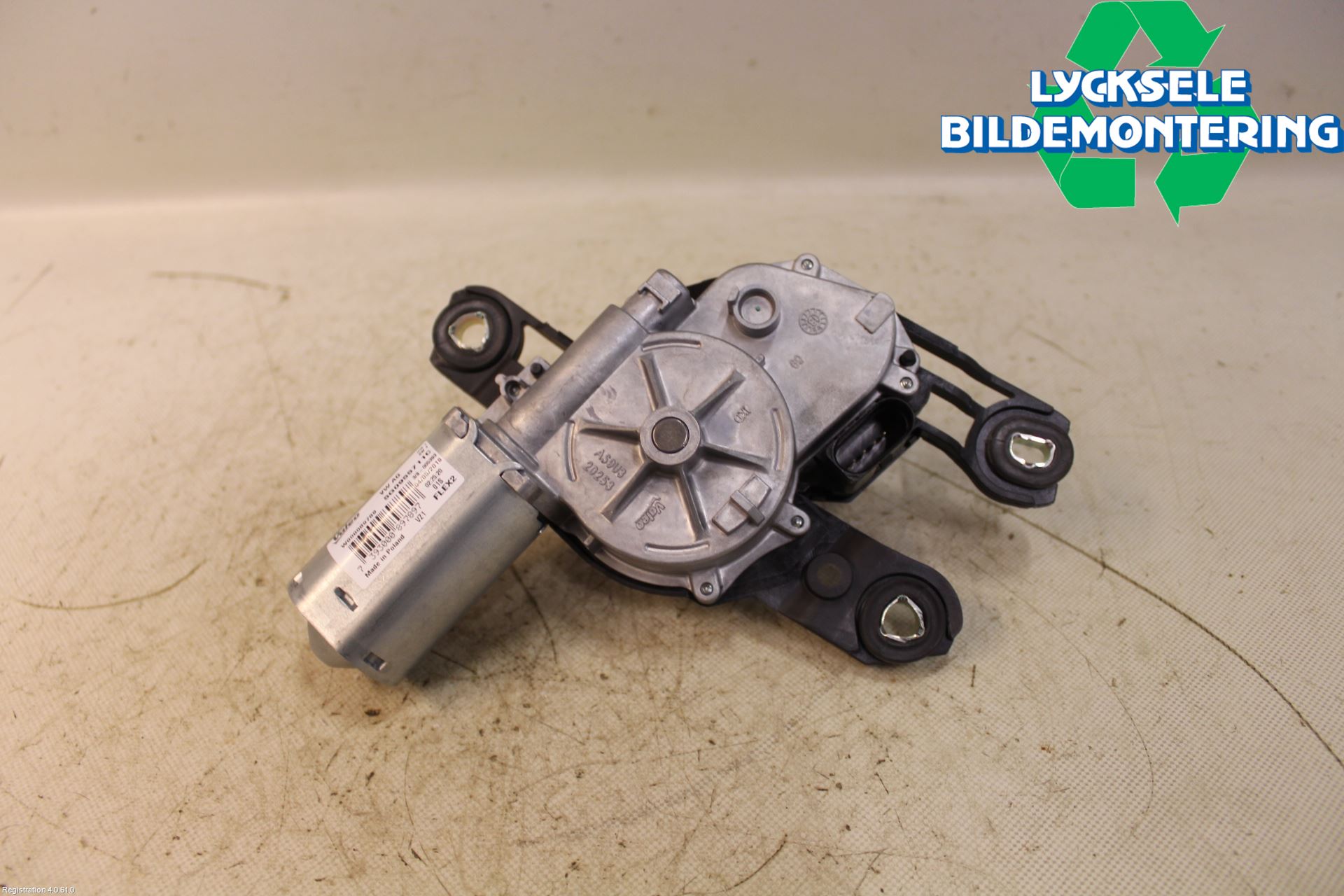 Volkswagen VW PASSAT 15-19 Torkarmotor Baklucka