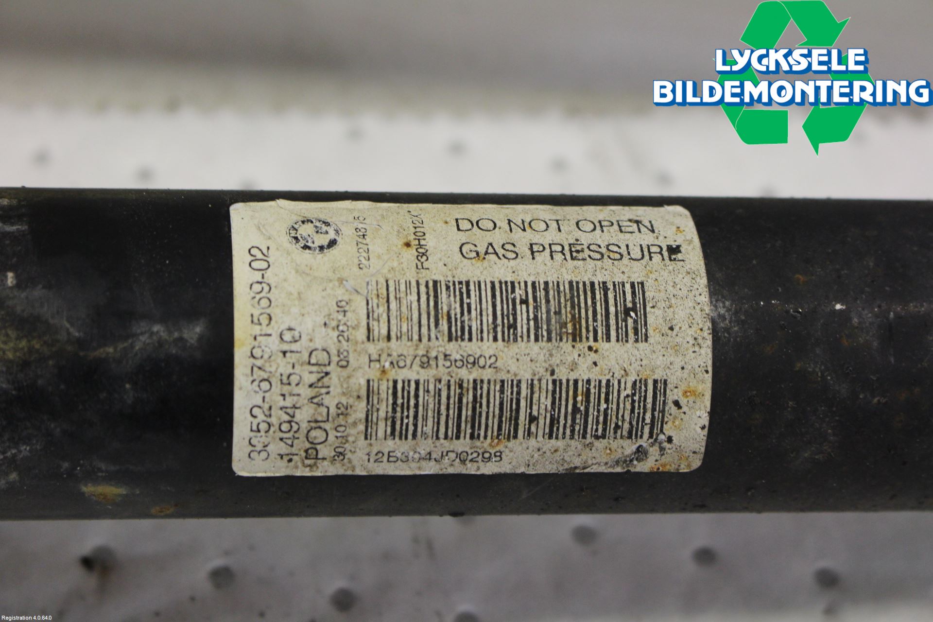 BMW 3 F30/F31/F80 12-19 Fjäderben Bak Vänster