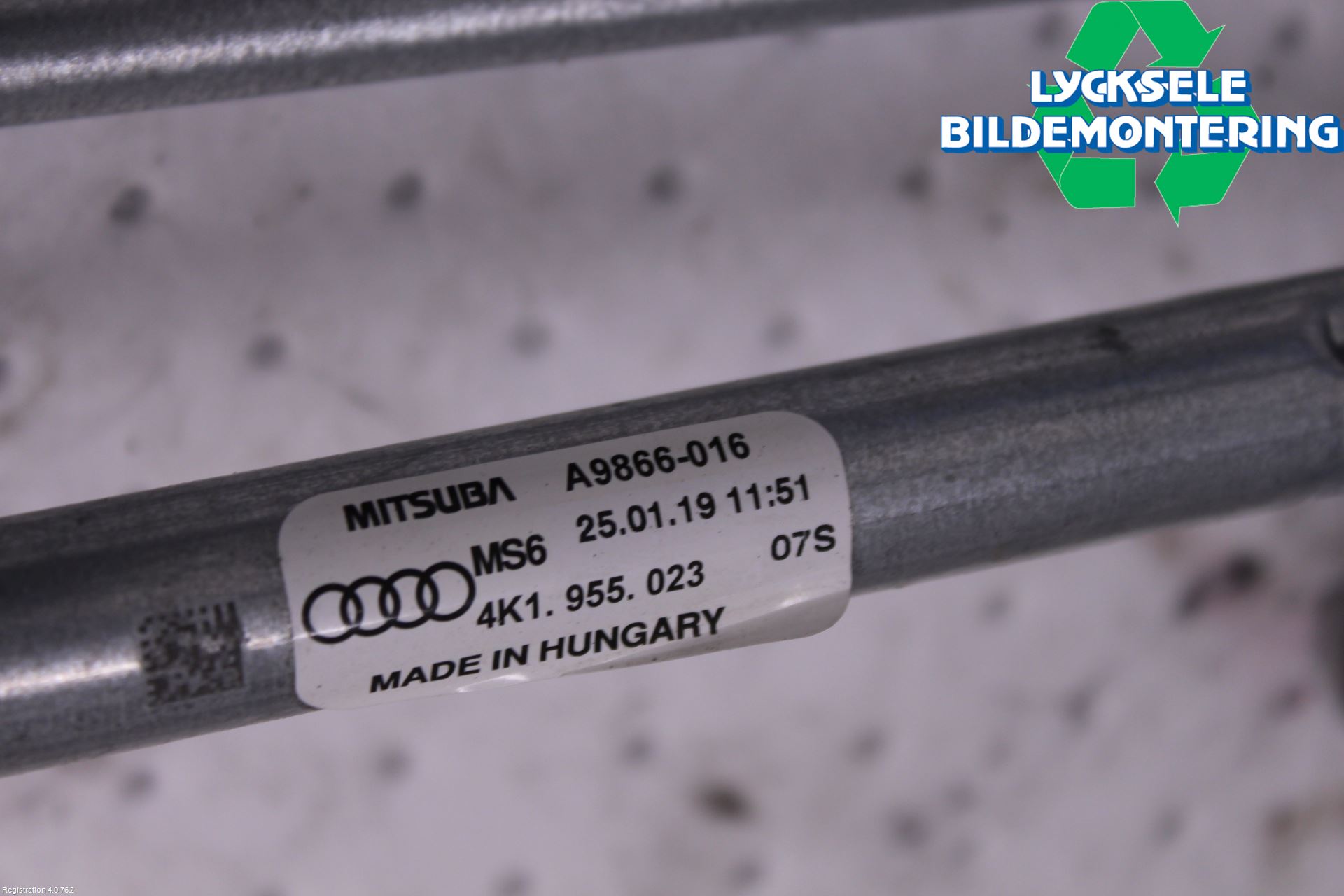 Audi A6 F2/C8 19- Torkarmekanism Vindruta