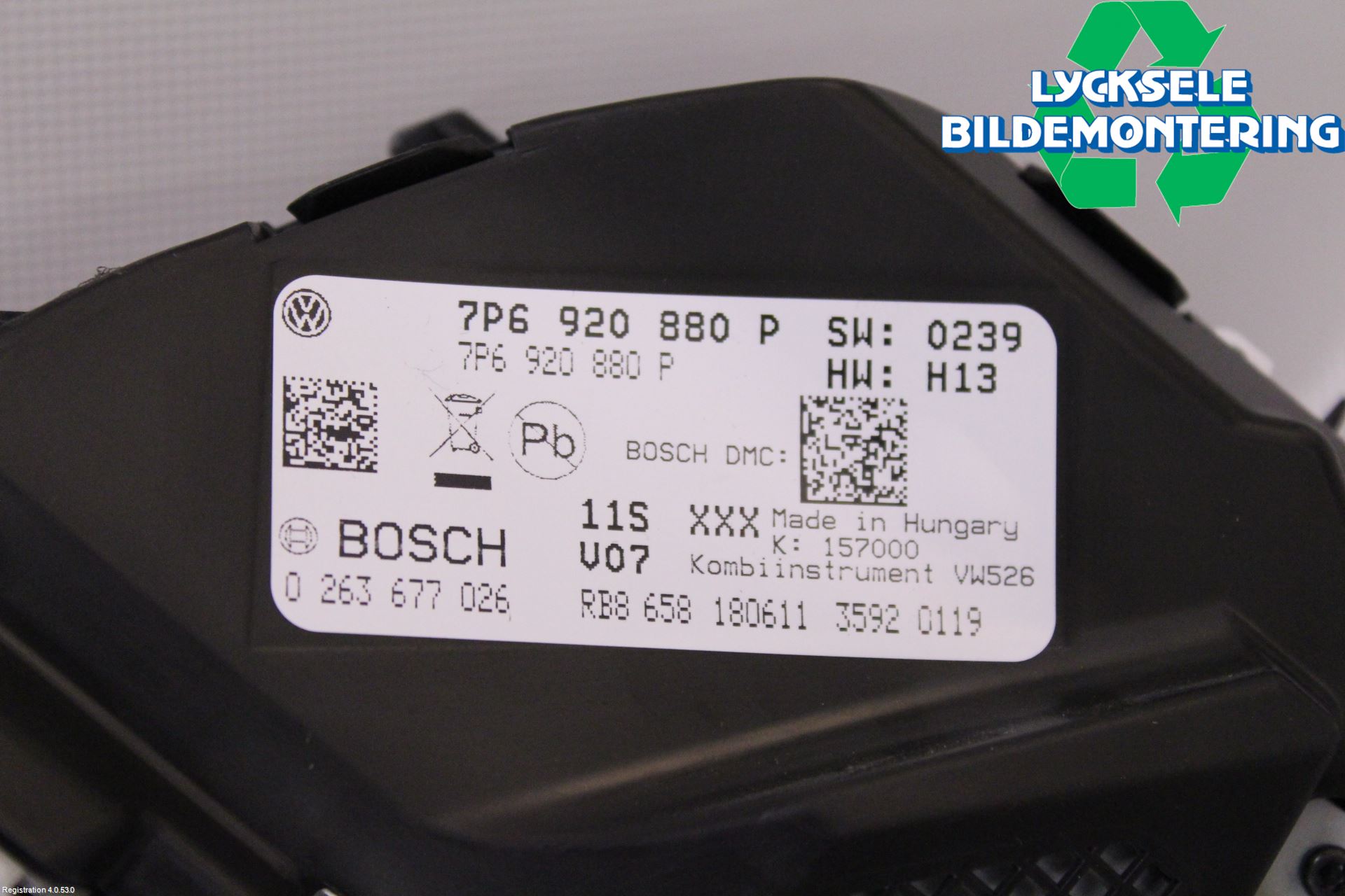 Volkswagen VW TOUAREG 7P 11-18 Instrument Komb