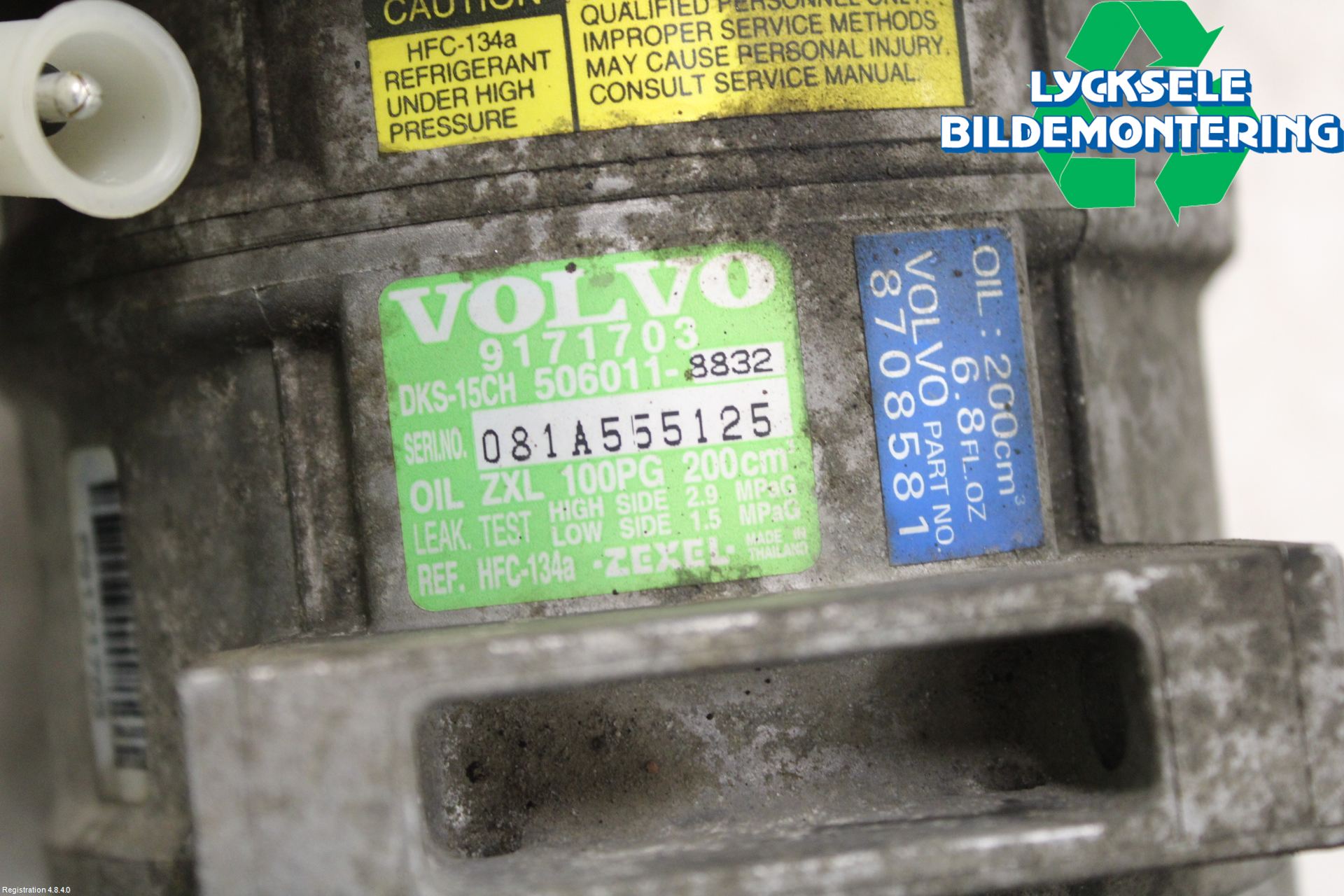 Volvo S70/V70/XC  97-00 Ac Kompressor