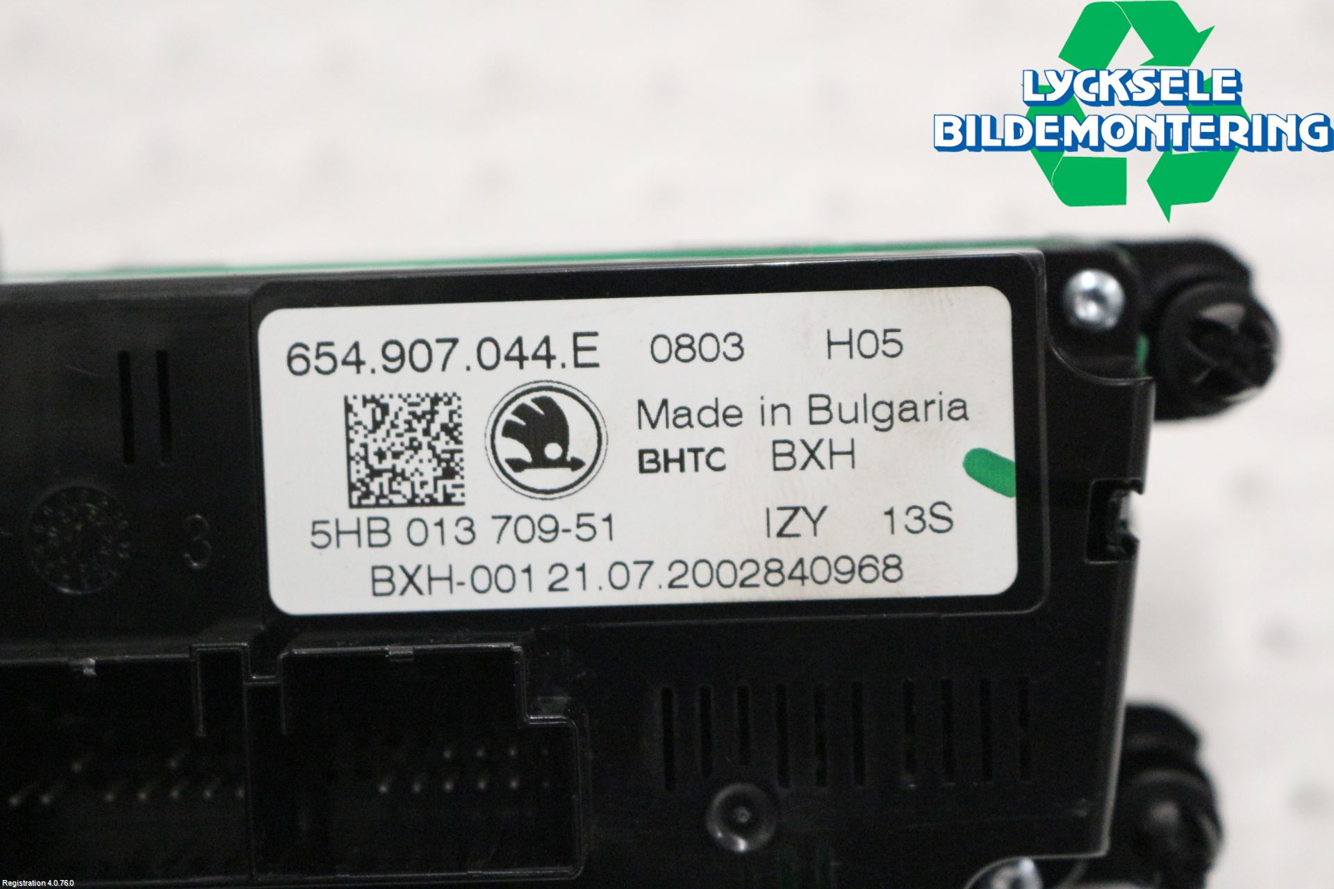 Skoda SCALA 19- Ac Styrenhet Ac Manöveren