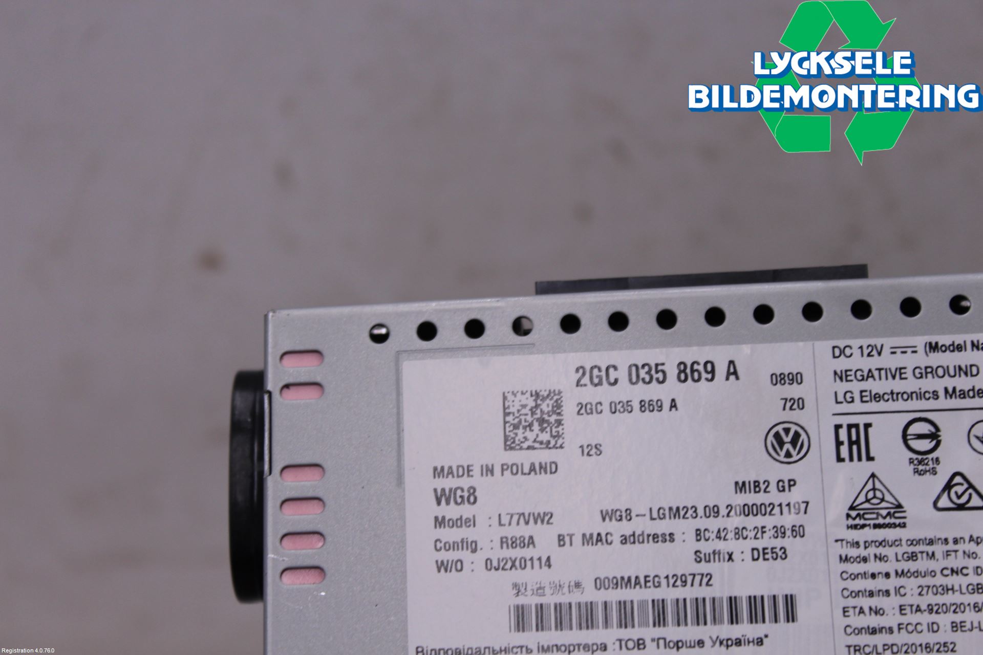 Volkswagen VW T-CROSS 19- Cd Radio - Multimediapanel