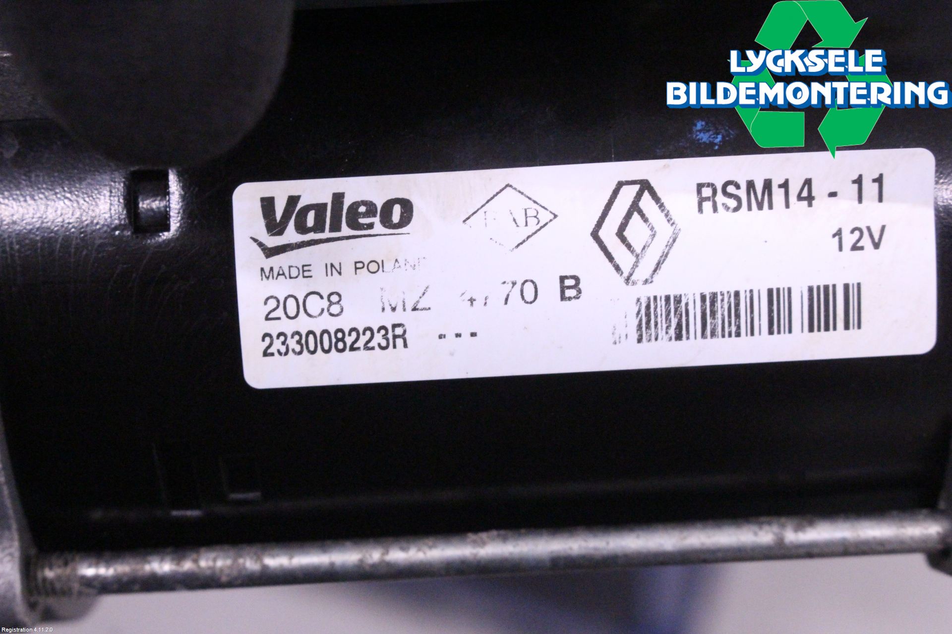 Dacia DUSTER 18-24 Startmotor Diesel