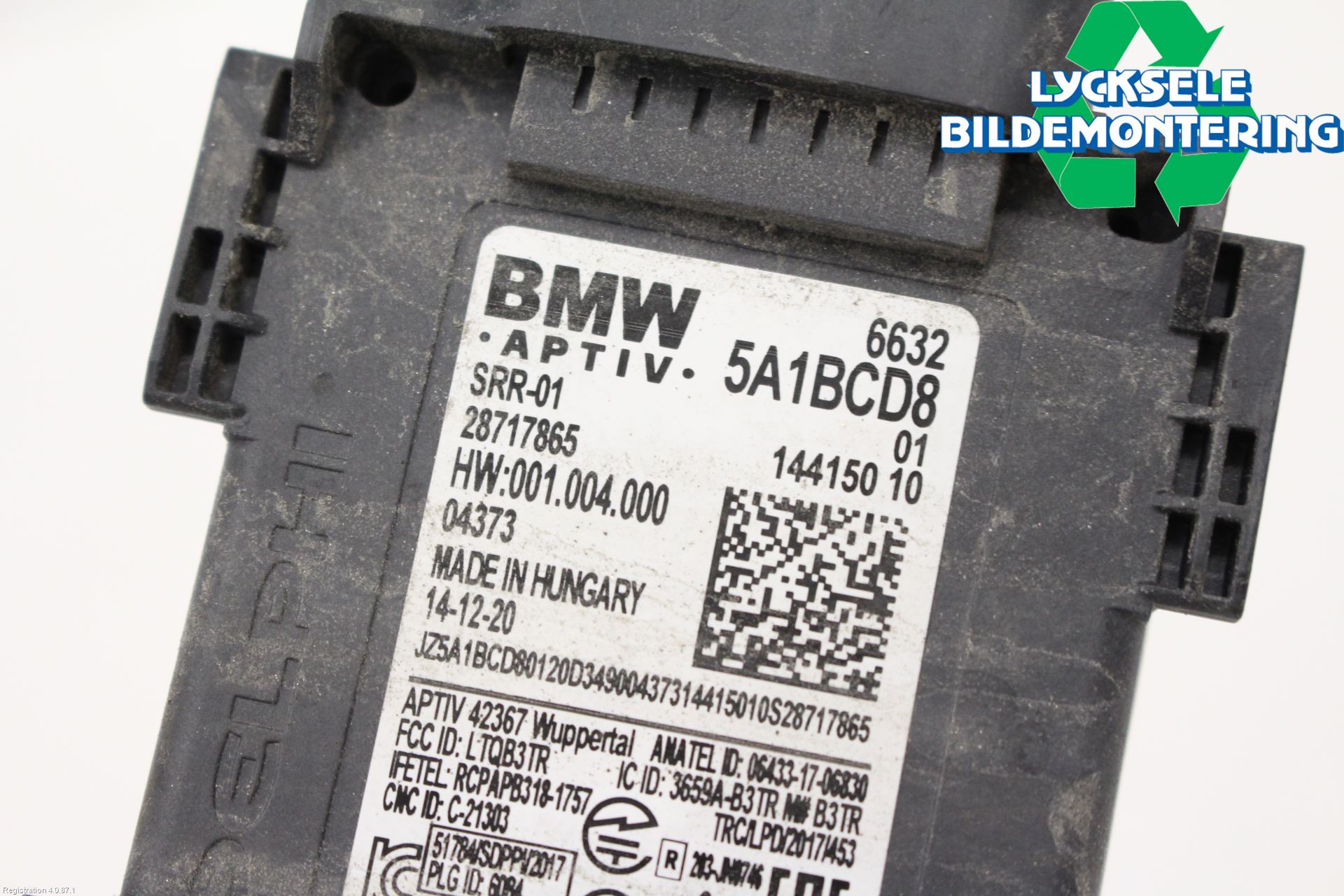 BMW 3 G20/G21/G80/G81 19- Sensor Aktivt Kollisionsskydd