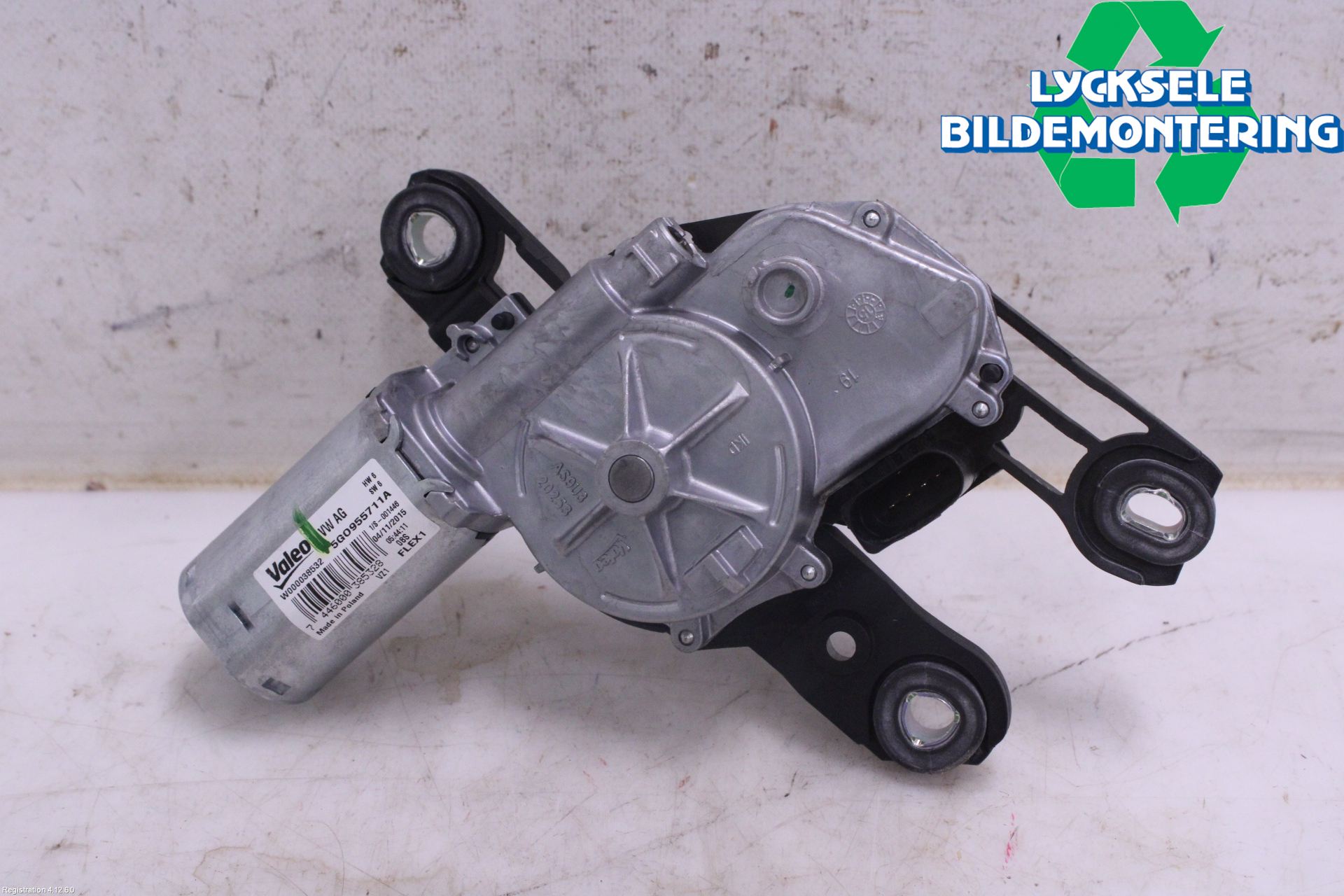 Volkswagen VW PASSAT 15-19 Torkarmotor Baklucka
