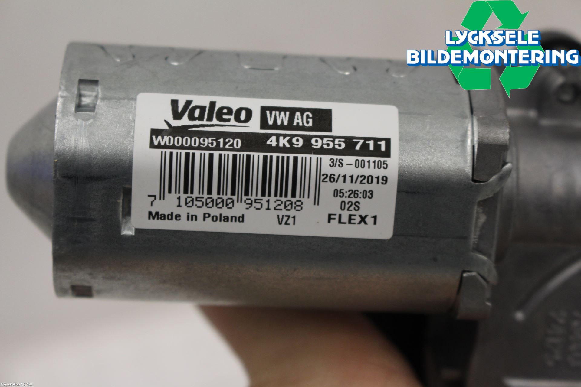 Audi A6 F2/C8 19- Torkarmotor Baklucka