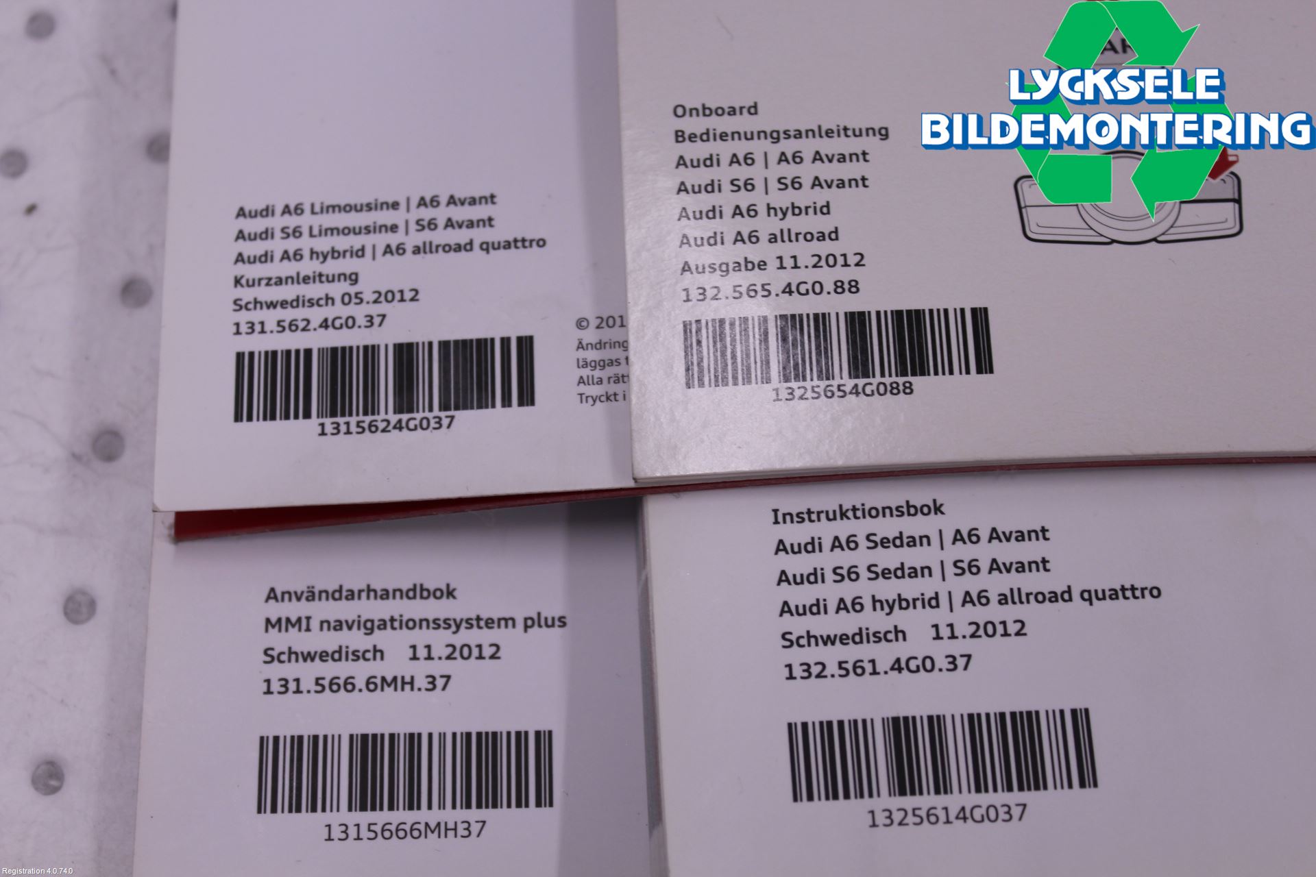 Audi A6/S6 4G 11-18 Instruktionsbok