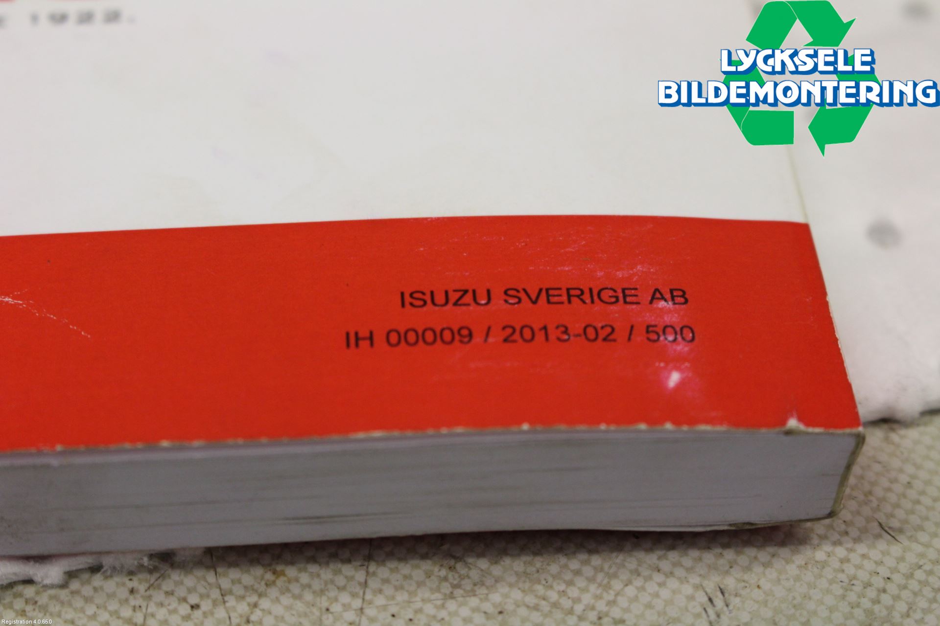 Isuzu D-MAX Instruktionsbok