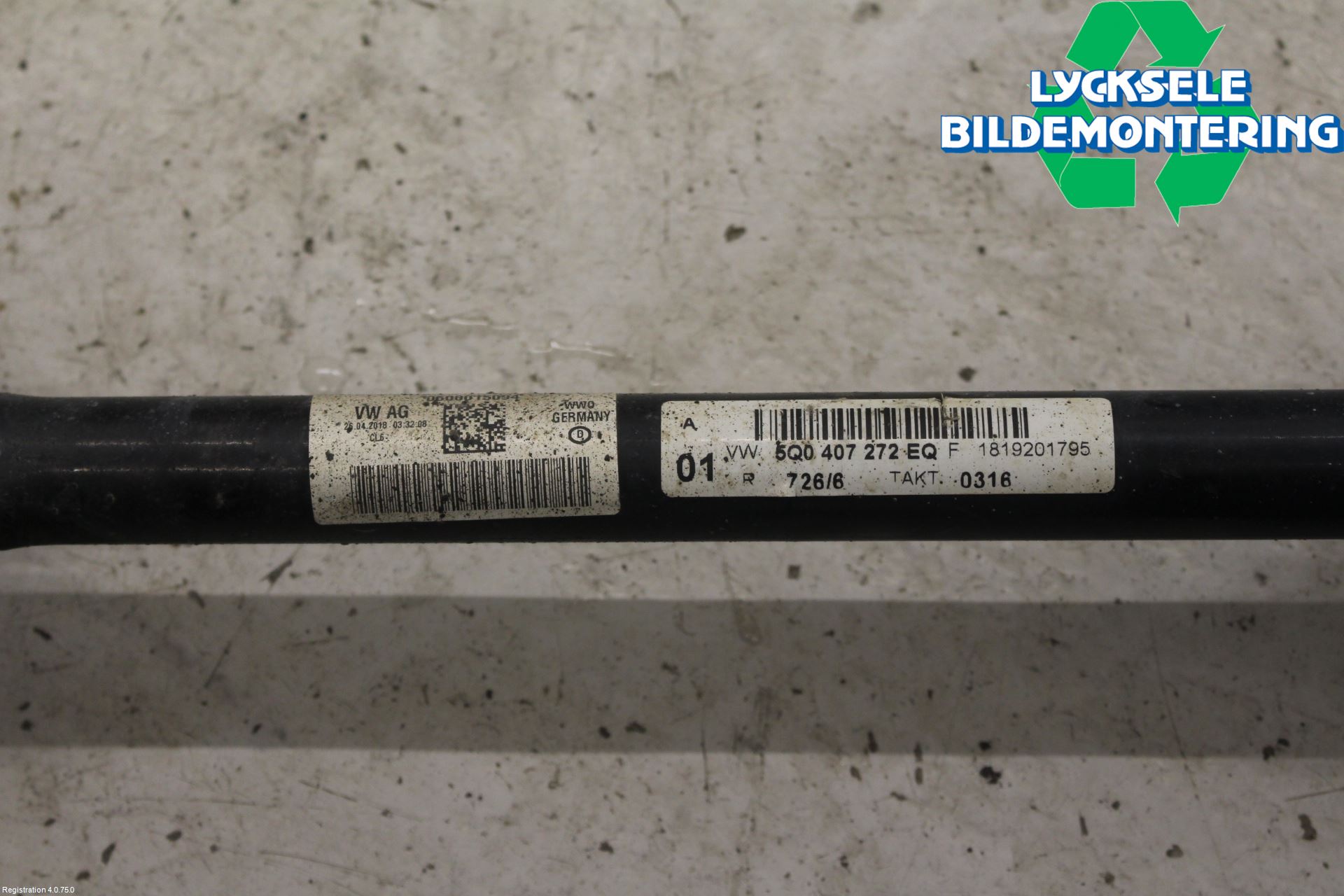 Volkswagen VW GOLF / E-GOLF VII 13-20 Drivaxel Fram Höger