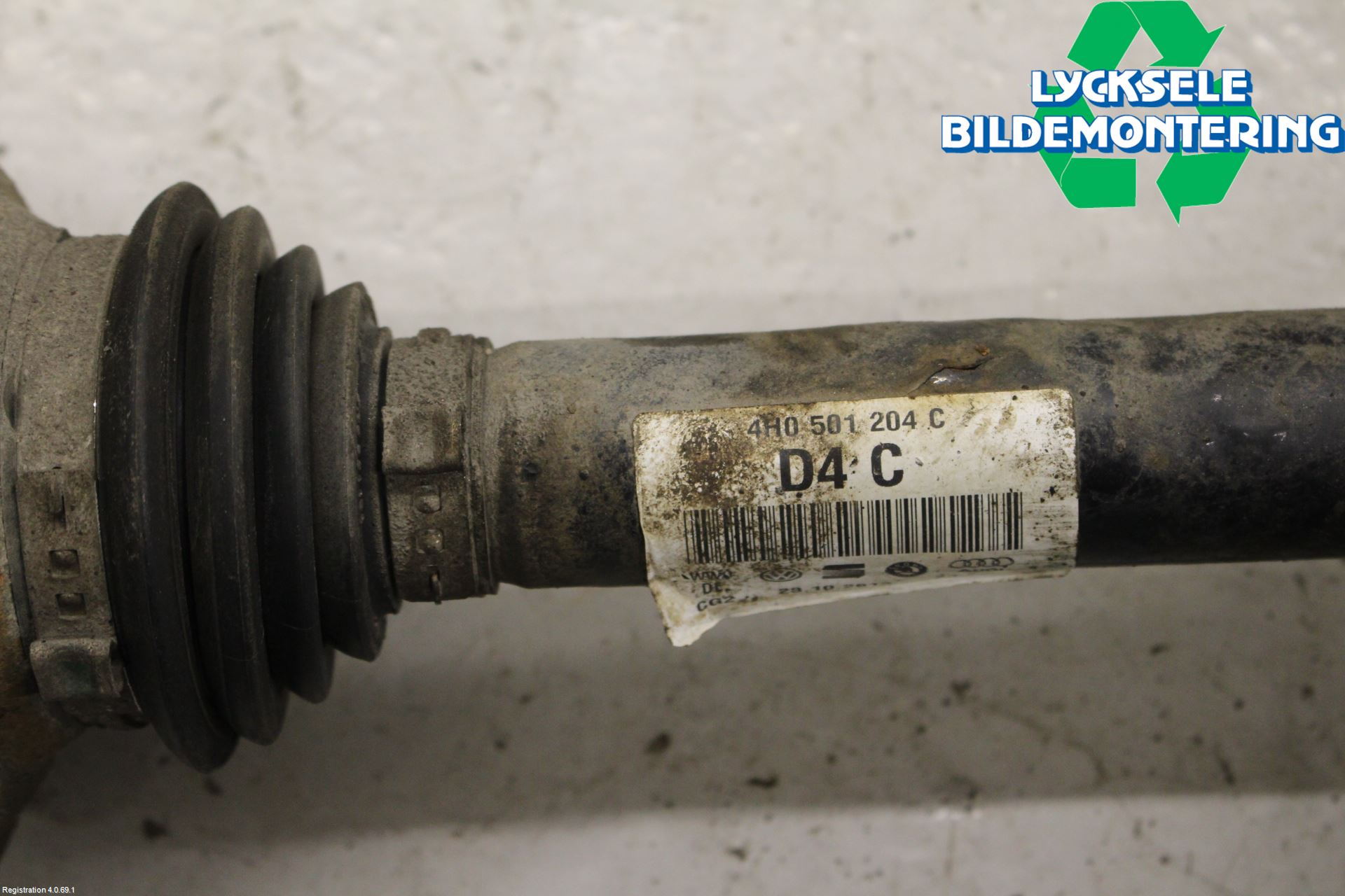Audi A8/S8 4H 10-17 Drivaxel Bak Höger