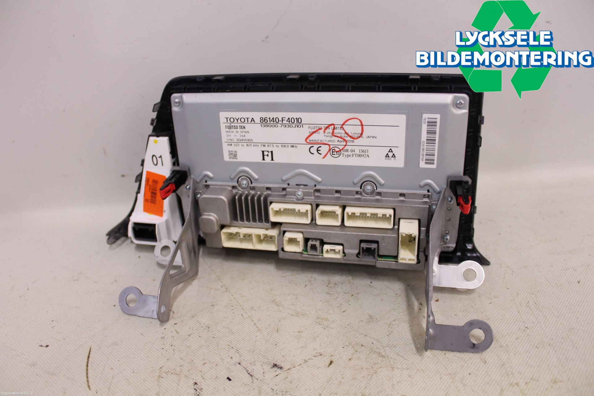 Toyota C-HR 16-23 Cd Radio - Multimediapanel