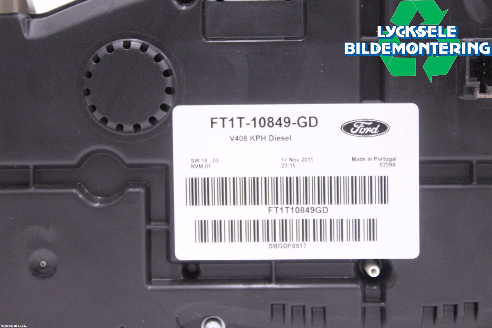 Ford TRANSIT/TOURNEO CONNECT 13-22 Instrument Komb