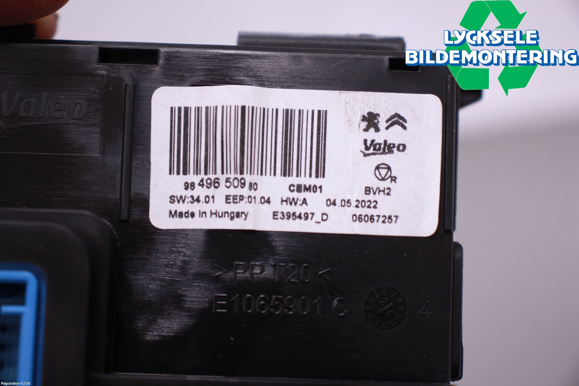 Citroen C5 AIRCROSS 19- Styrenhet CupEvärme