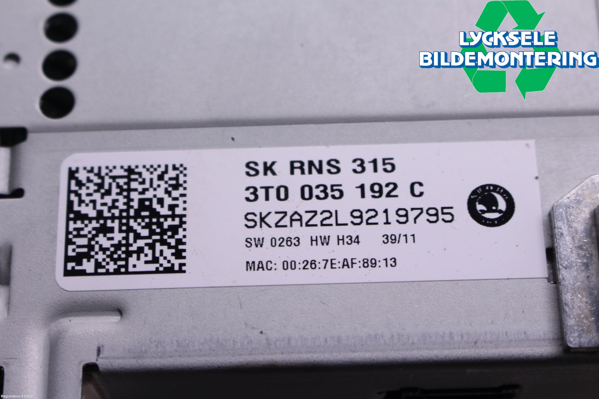 Skoda SUPERB 09-15 Cd Radio - Multimediapanel