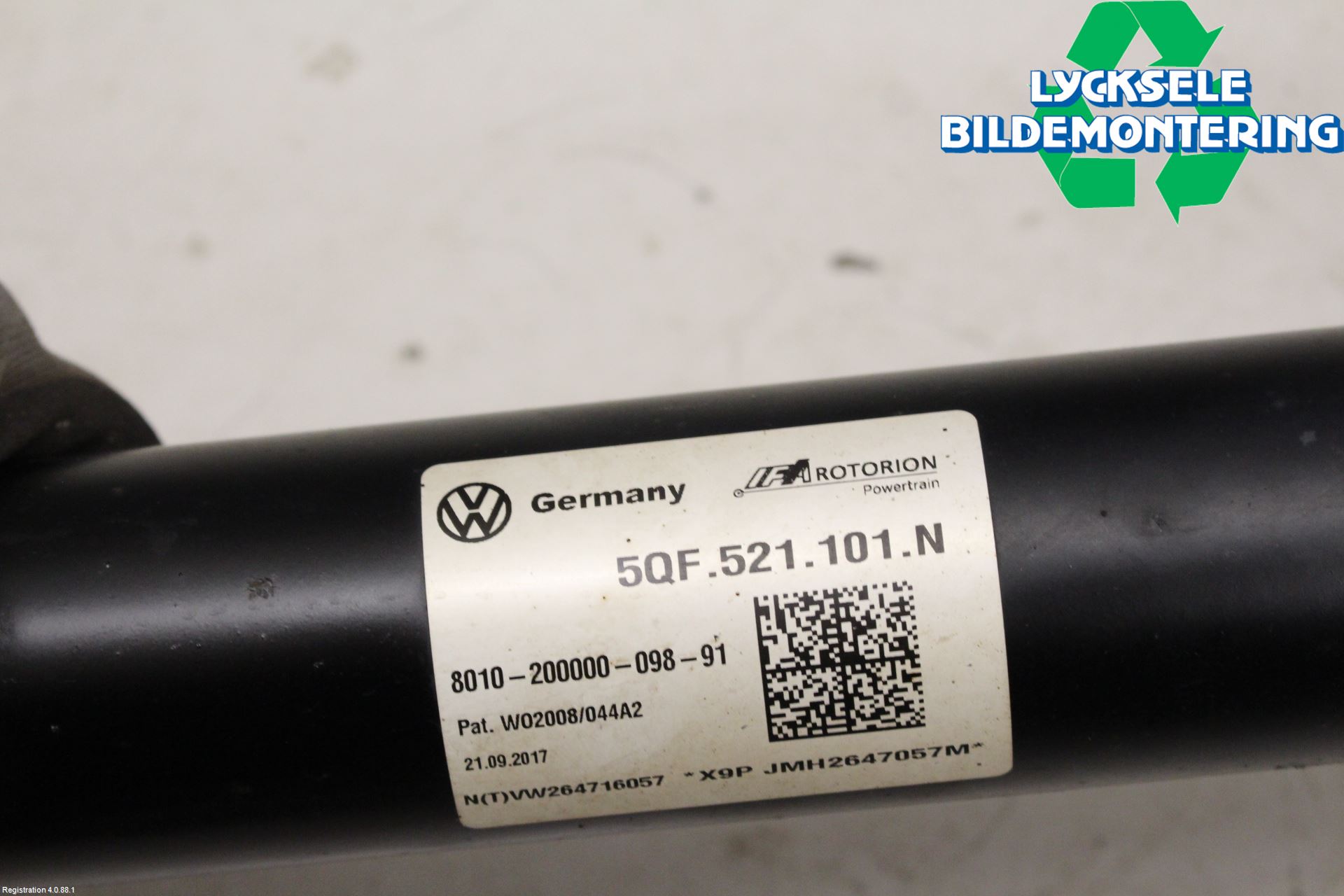 Volkswagen VW TIGUAN 16-24 Mellanaxel Komp