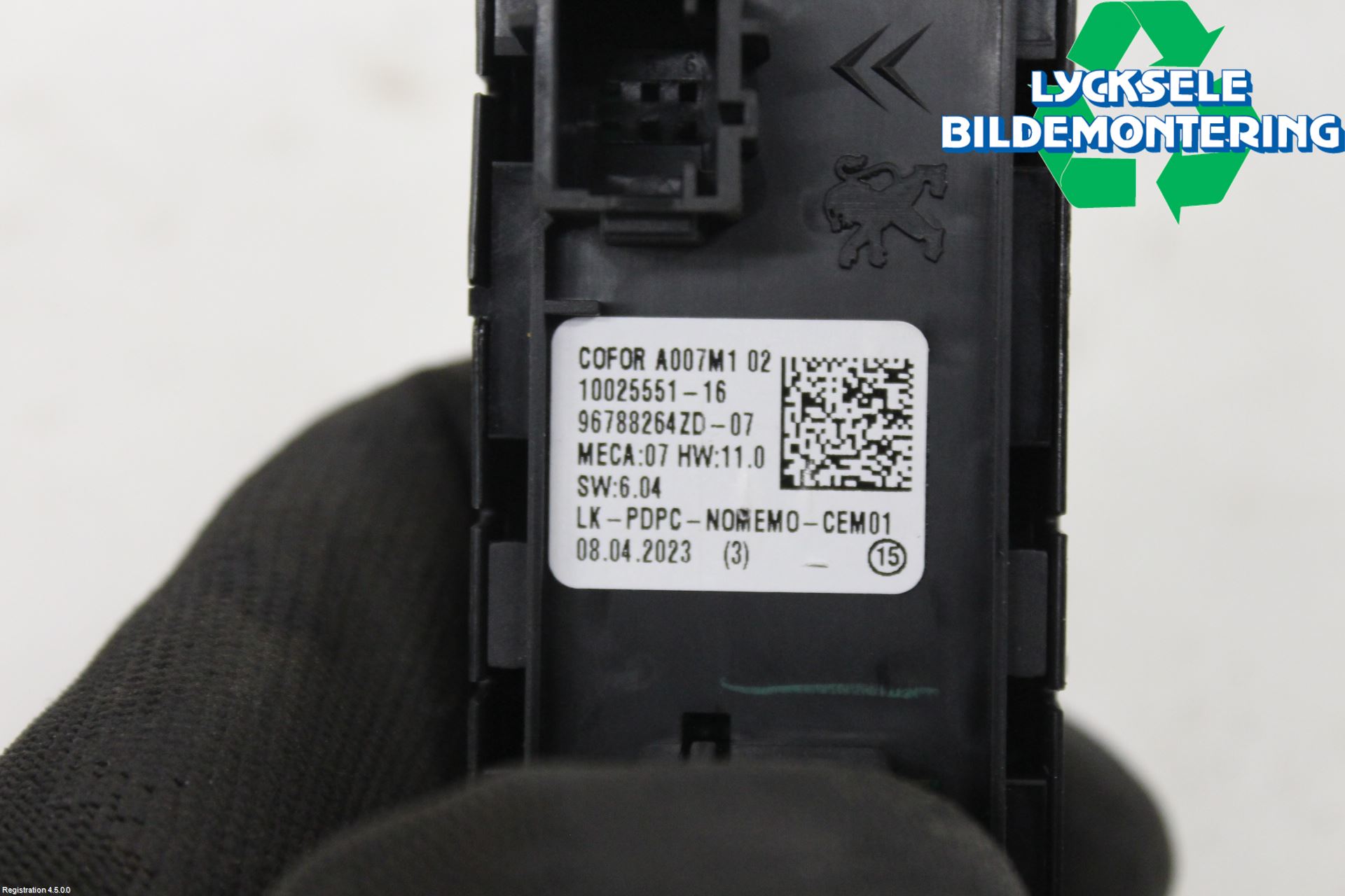 Peugeot 208/E-208 20- Strömställare Elhiss