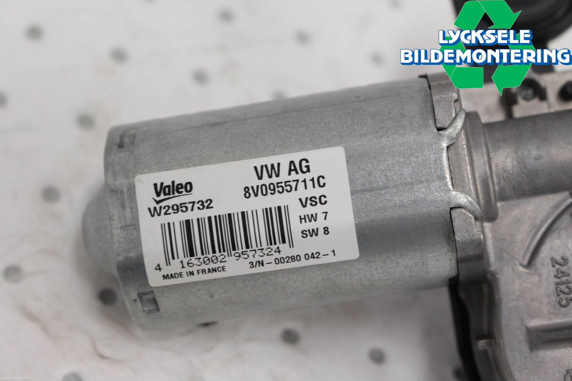 Audi A3/S3 8Y 21- Torkarmotor Baklucka