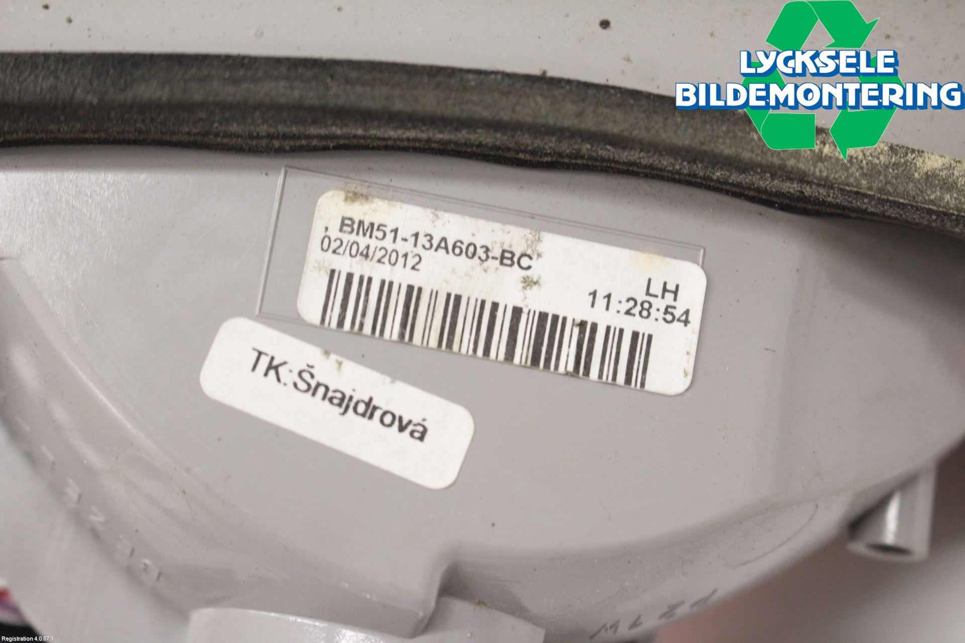 Ford FOCUS 11-14 Bakljus Lucka Vä