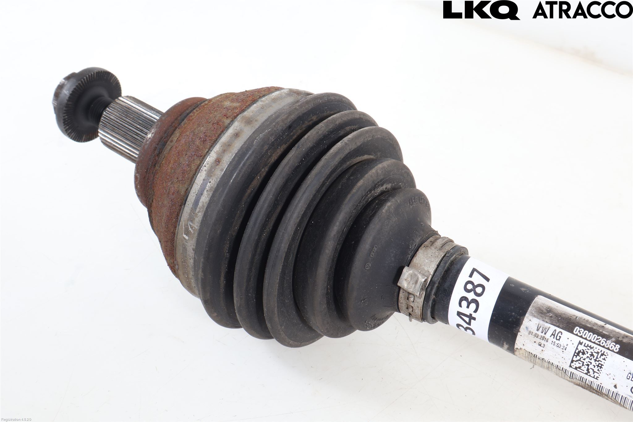 Volkswagen VW SCIROCCO 09-17 Drivaxel Fram Vänster
