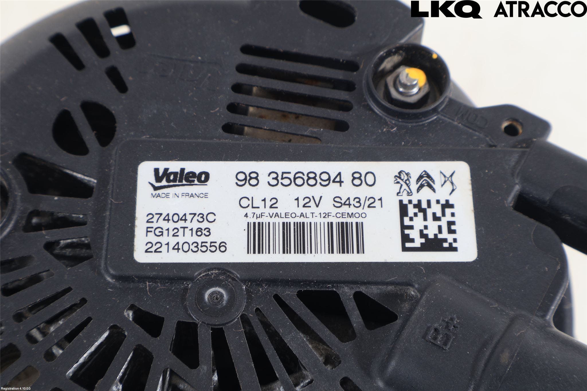 Peugeot 208/E-208 20- Generator