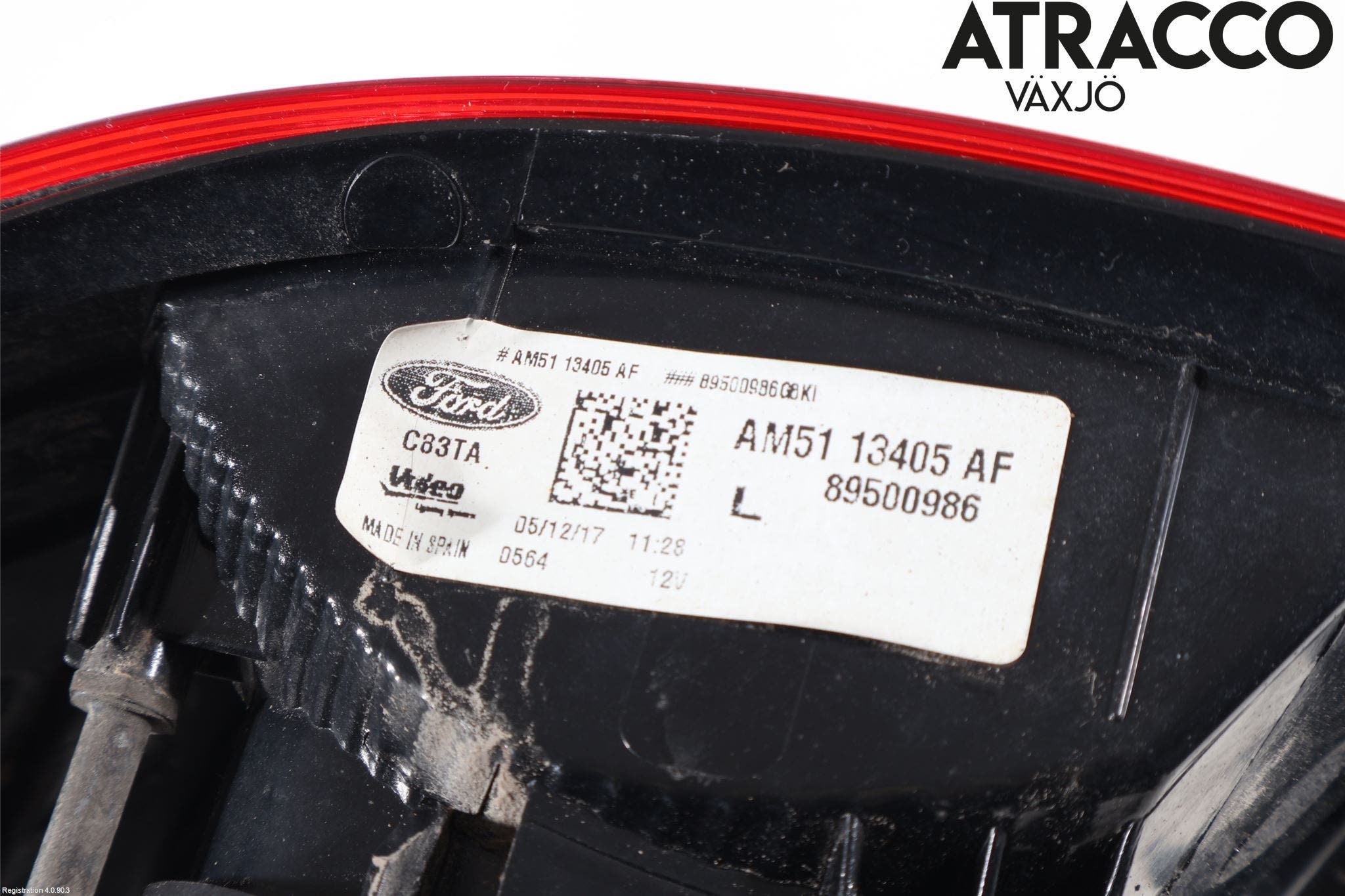 Ford GRAND C-MAX 15-19 Bakljus Vänster